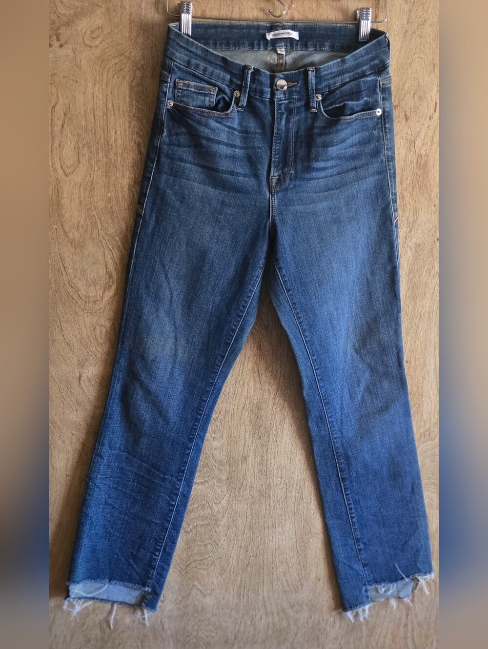 Good American Good Legs Rawhemline Jeans